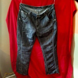 ROCO WEAR HIP HOP JEANS 40 34 FADED DENIM